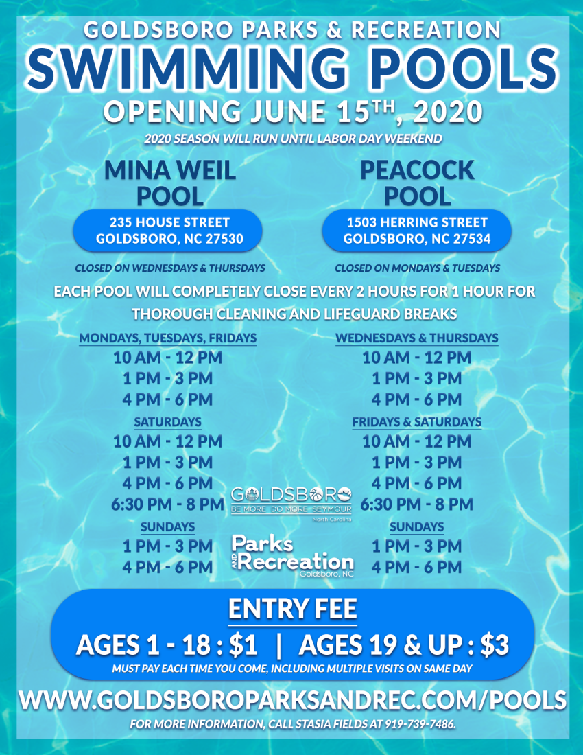 Pools Goldsboro Parks and Recreation