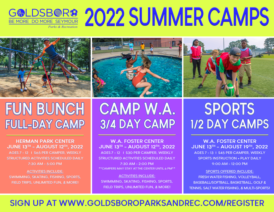 Summer Camps Goldsboro Parks and Recreation