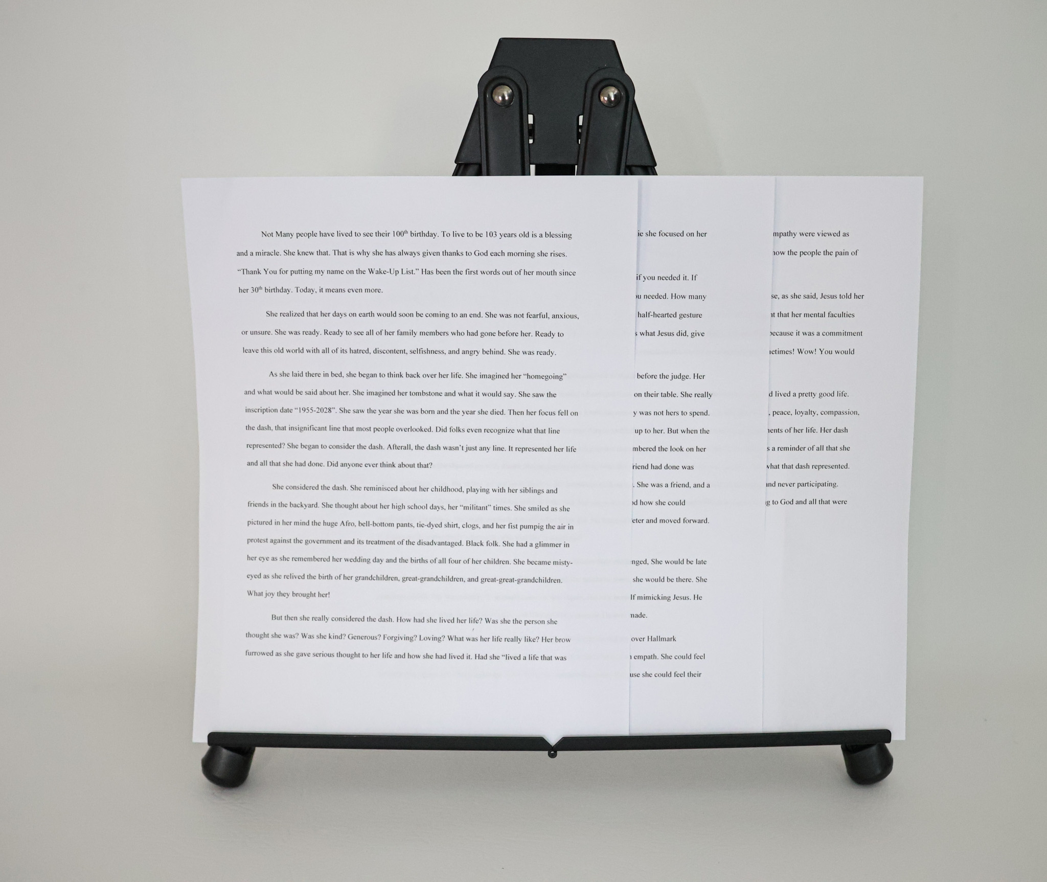 Have You Considered The Dash? - Short Story