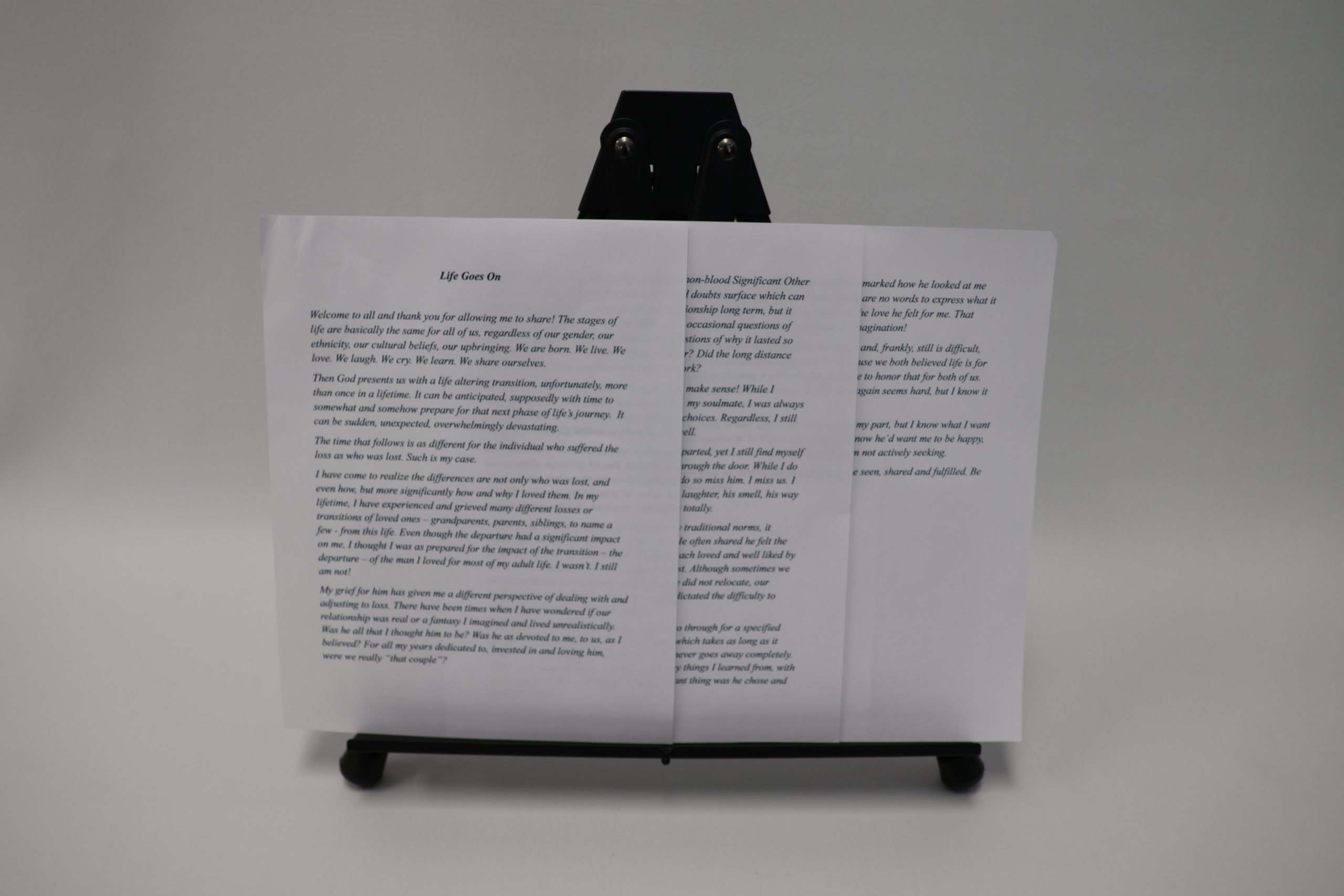 Life Goes On - Life Experiences